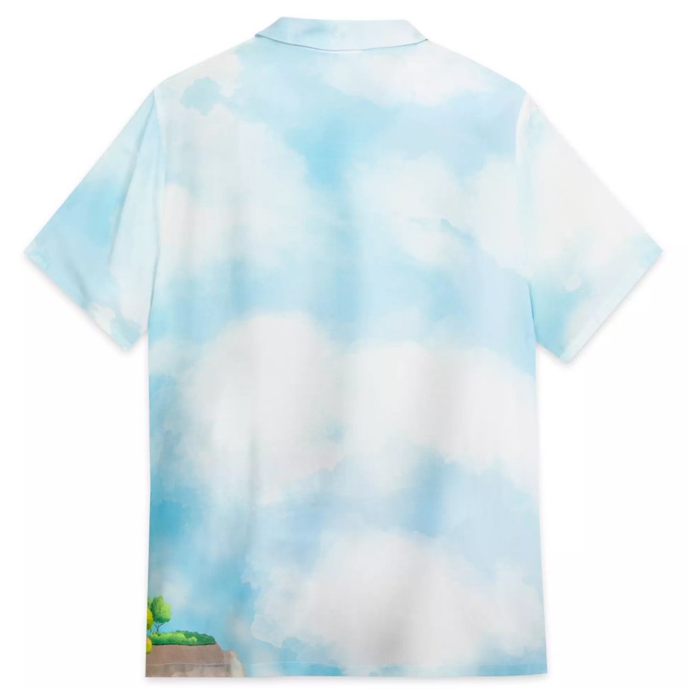 Walt Disney World 50Th Anniversary Castle Woven Button Down Camp Shirt XL - NEW - Picture 2 of 5